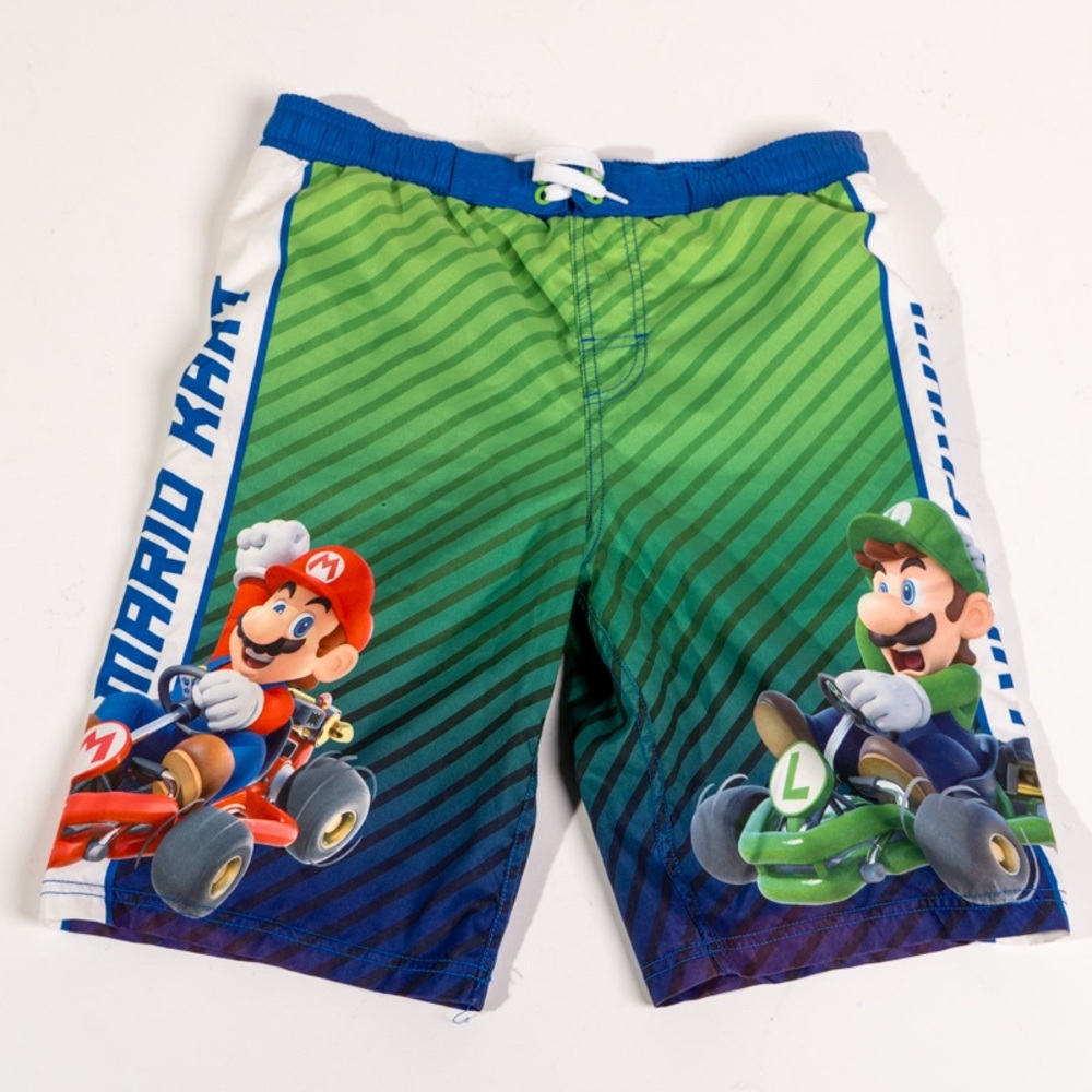 Mario Kart swim shorts size kids large